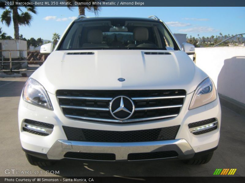 Diamond White Metallic / Almond Beige 2013 Mercedes-Benz ML 350 4Matic
