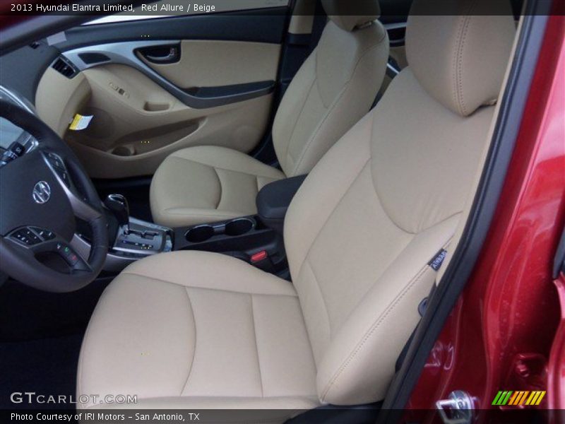 Red Allure / Beige 2013 Hyundai Elantra Limited