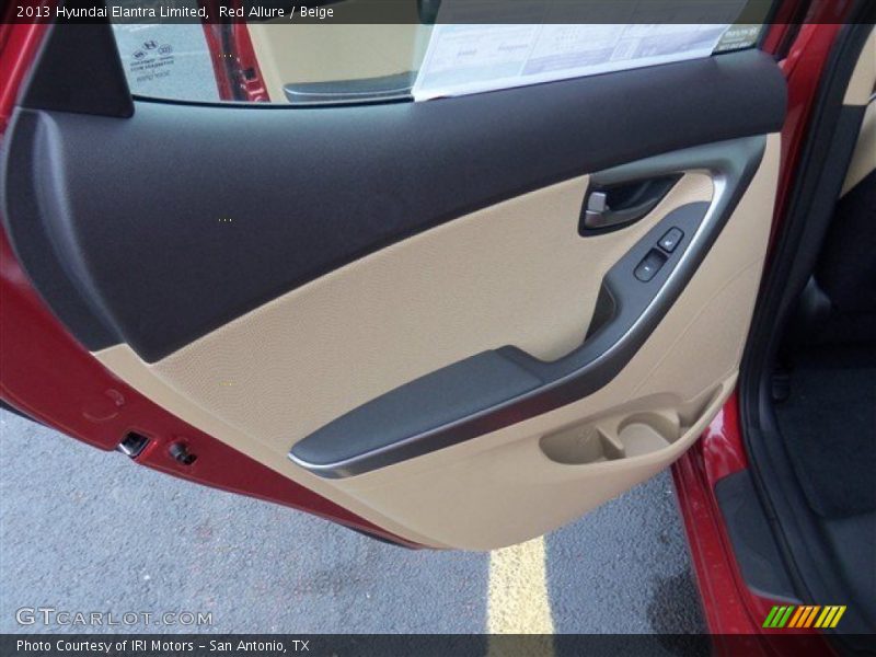 Red Allure / Beige 2013 Hyundai Elantra Limited