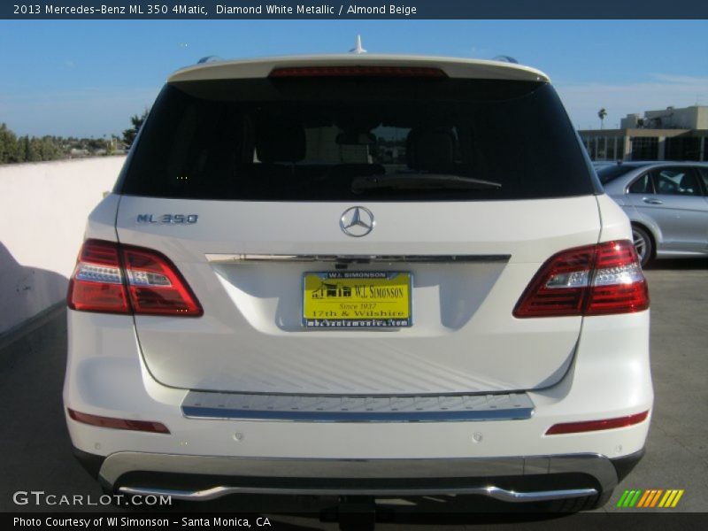 Diamond White Metallic / Almond Beige 2013 Mercedes-Benz ML 350 4Matic