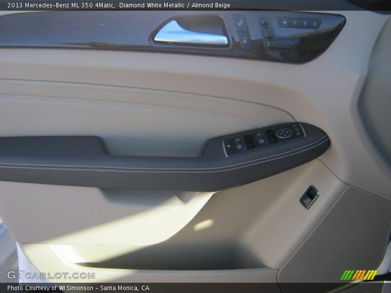 Diamond White Metallic / Almond Beige 2013 Mercedes-Benz ML 350 4Matic