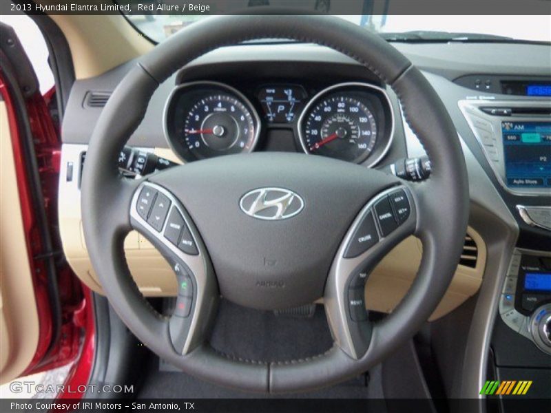 Red Allure / Beige 2013 Hyundai Elantra Limited