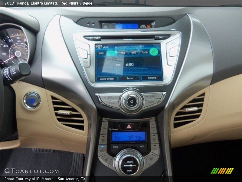 Red Allure / Beige 2013 Hyundai Elantra Limited