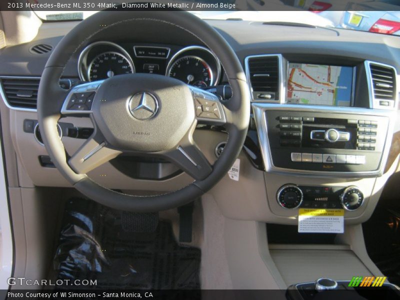 Diamond White Metallic / Almond Beige 2013 Mercedes-Benz ML 350 4Matic