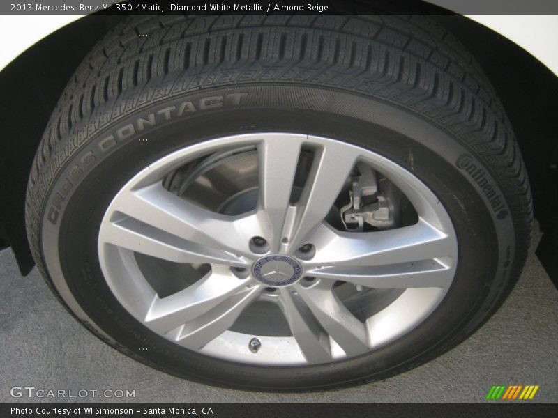 Diamond White Metallic / Almond Beige 2013 Mercedes-Benz ML 350 4Matic