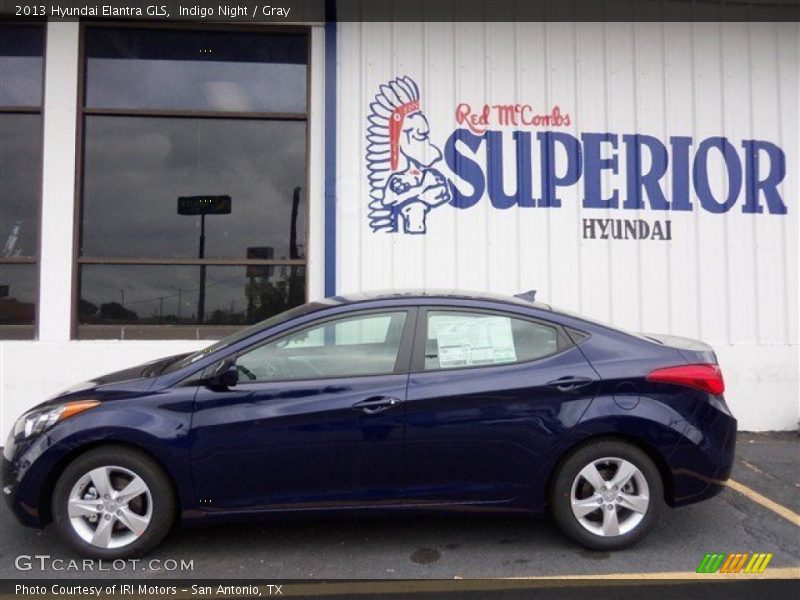 Indigo Night / Gray 2013 Hyundai Elantra GLS
