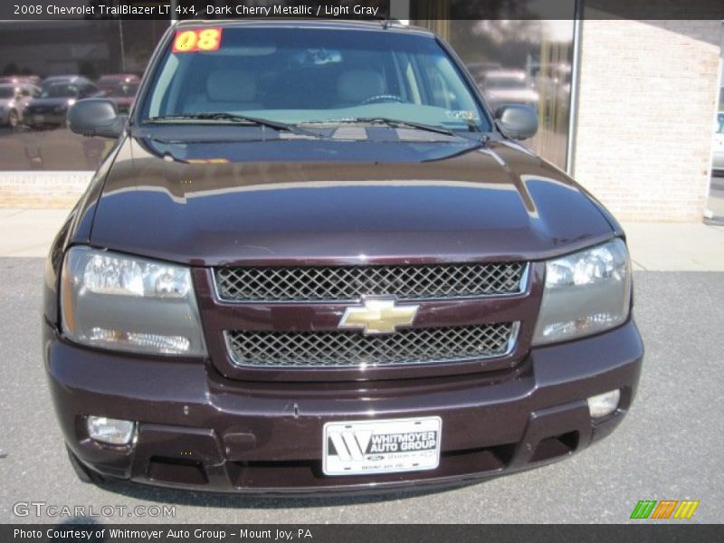 Dark Cherry Metallic / Light Gray 2008 Chevrolet TrailBlazer LT 4x4