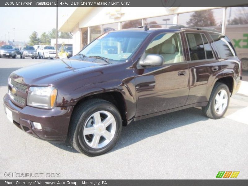 Dark Cherry Metallic / Light Gray 2008 Chevrolet TrailBlazer LT 4x4