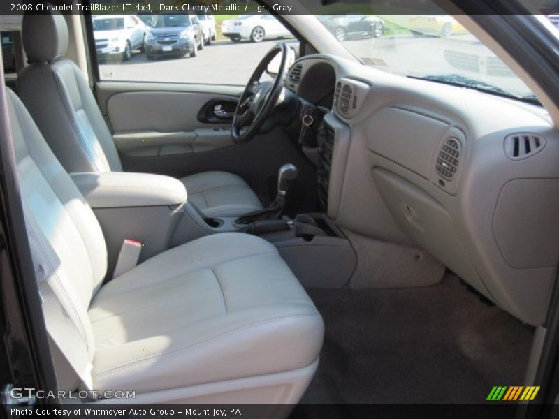 Dark Cherry Metallic / Light Gray 2008 Chevrolet TrailBlazer LT 4x4