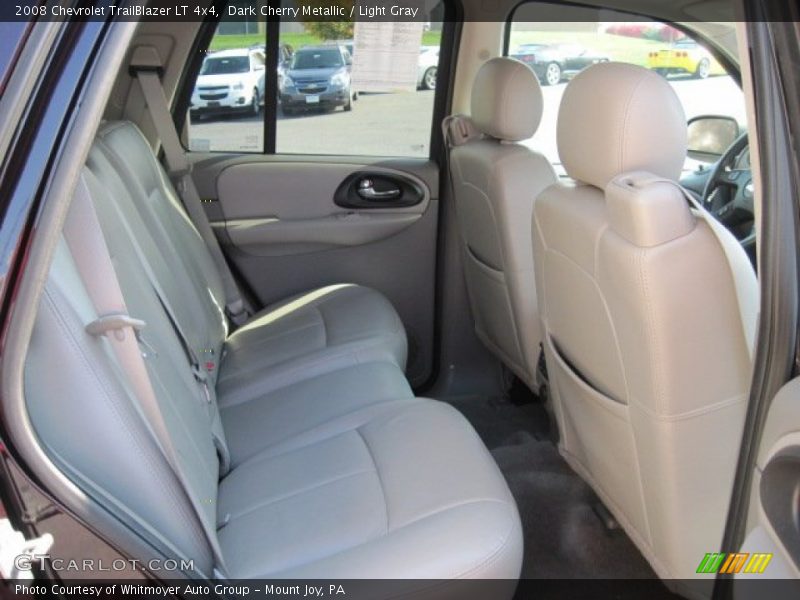 Dark Cherry Metallic / Light Gray 2008 Chevrolet TrailBlazer LT 4x4