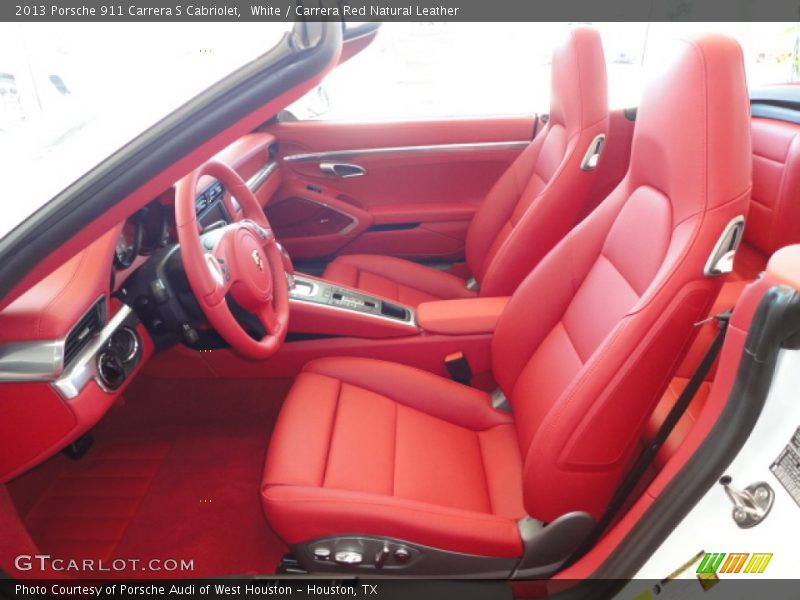  2013 911 Carrera S Cabriolet Carrera Red Natural Leather Interior