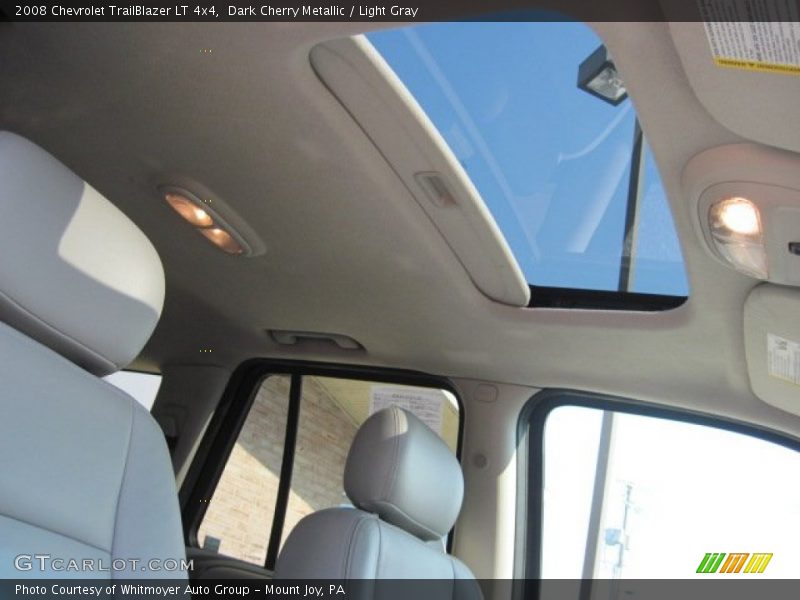 Dark Cherry Metallic / Light Gray 2008 Chevrolet TrailBlazer LT 4x4