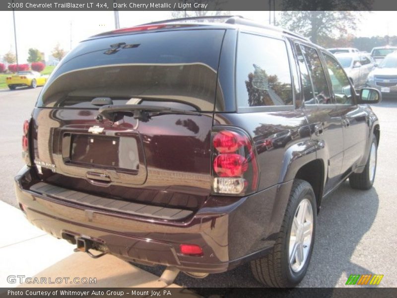 Dark Cherry Metallic / Light Gray 2008 Chevrolet TrailBlazer LT 4x4