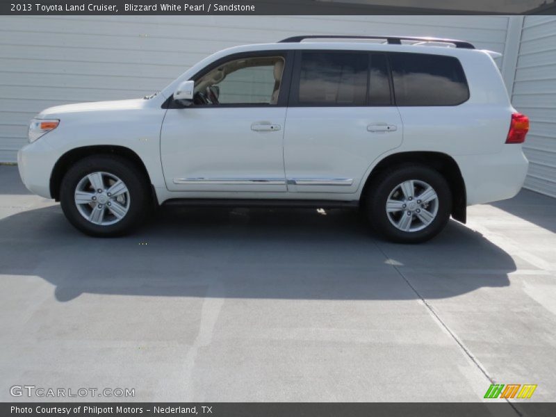 Blizzard White Pearl / Sandstone 2013 Toyota Land Cruiser