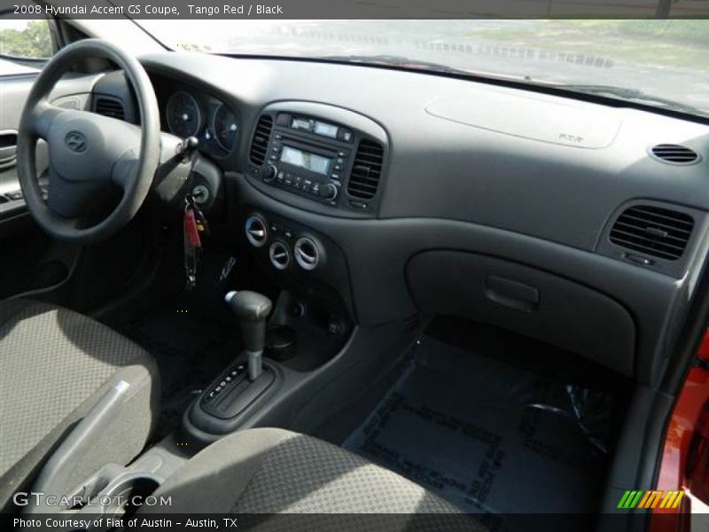 Tango Red / Black 2008 Hyundai Accent GS Coupe