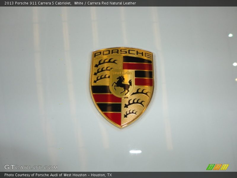 White / Carrera Red Natural Leather 2013 Porsche 911 Carrera S Cabriolet
