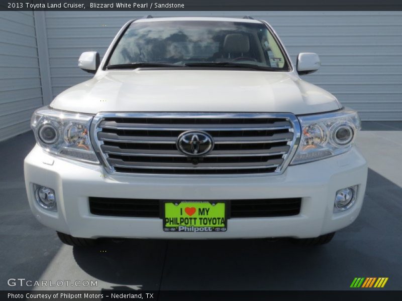 Blizzard White Pearl / Sandstone 2013 Toyota Land Cruiser