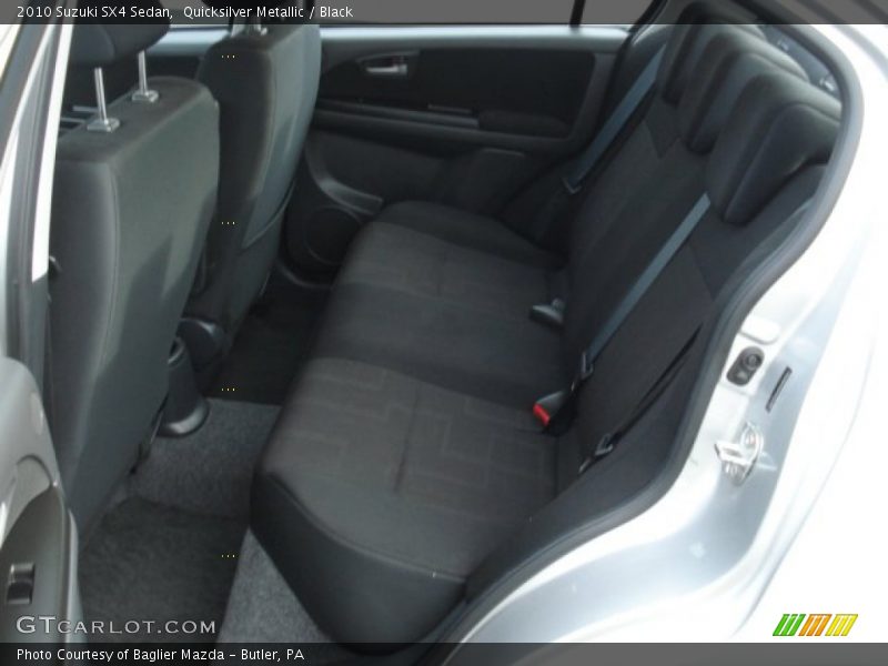 Quicksilver Metallic / Black 2010 Suzuki SX4 Sedan