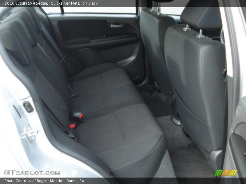 Quicksilver Metallic / Black 2010 Suzuki SX4 Sedan