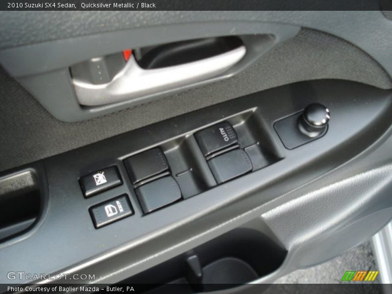 Quicksilver Metallic / Black 2010 Suzuki SX4 Sedan