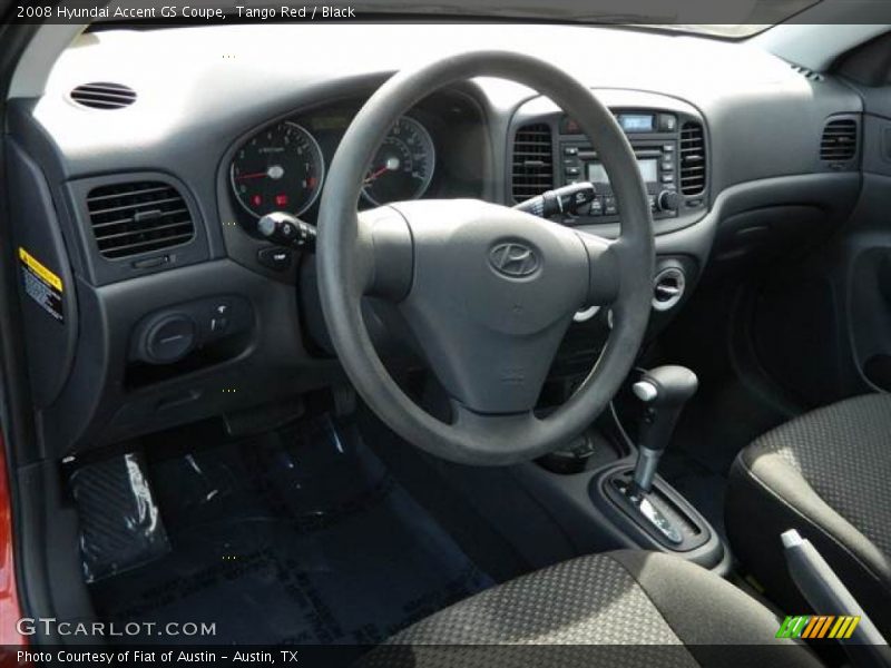 Tango Red / Black 2008 Hyundai Accent GS Coupe