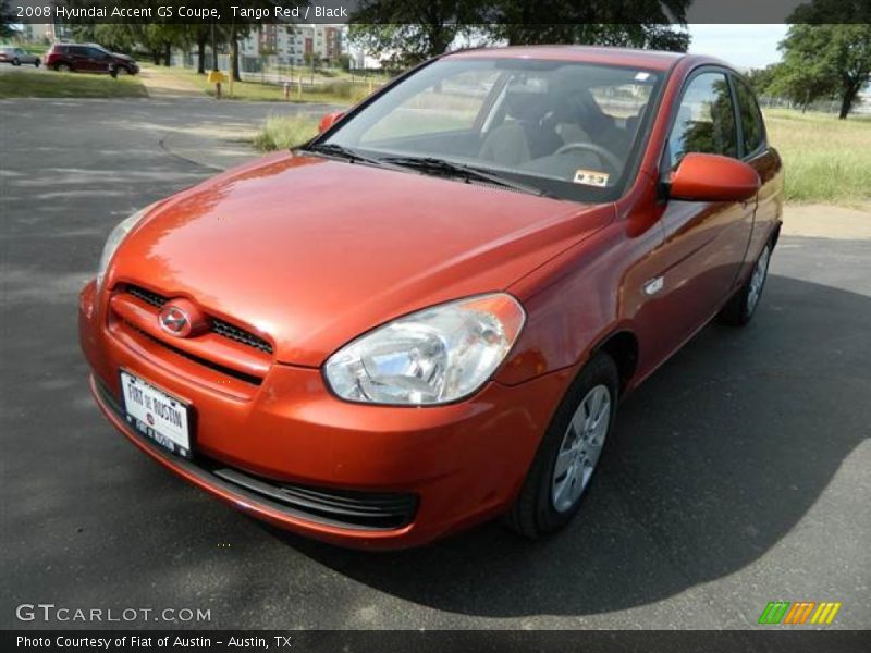 Tango Red / Black 2008 Hyundai Accent GS Coupe