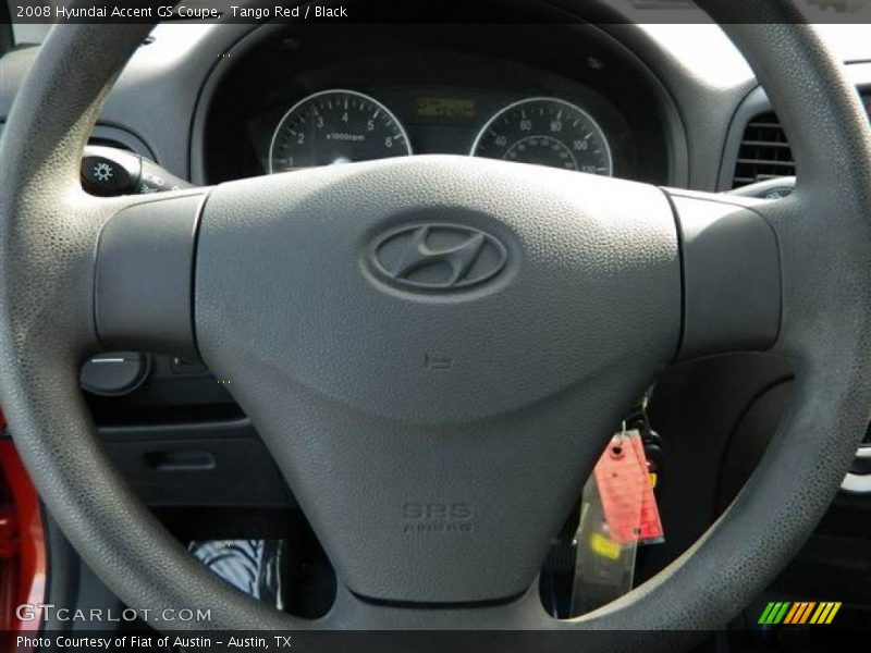 Tango Red / Black 2008 Hyundai Accent GS Coupe