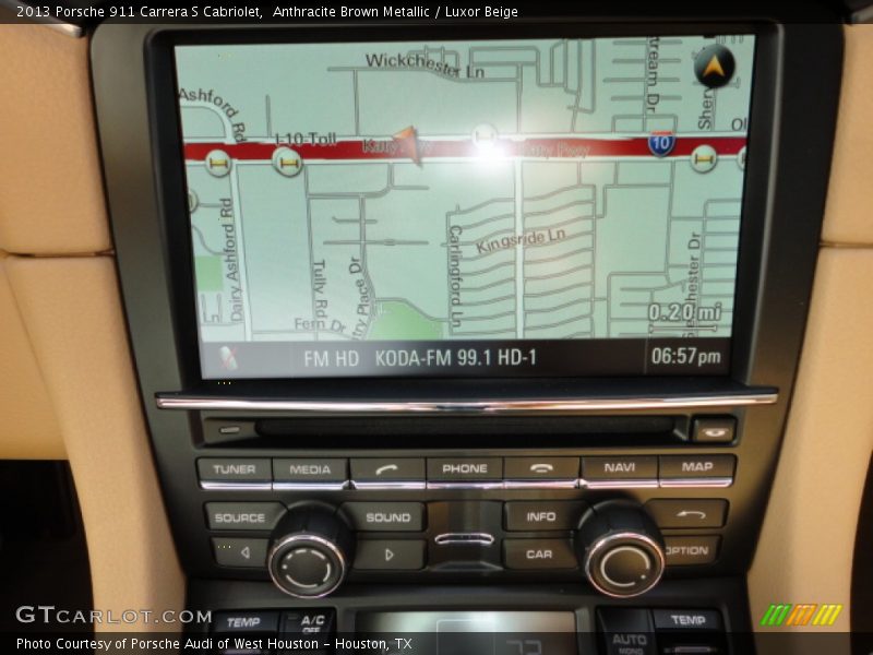 Navigation of 2013 911 Carrera S Cabriolet