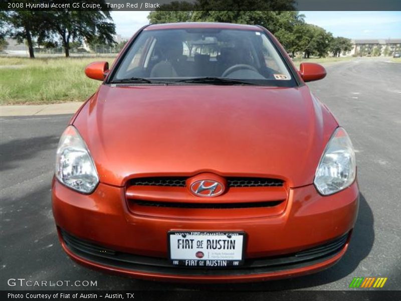 Tango Red / Black 2008 Hyundai Accent GS Coupe