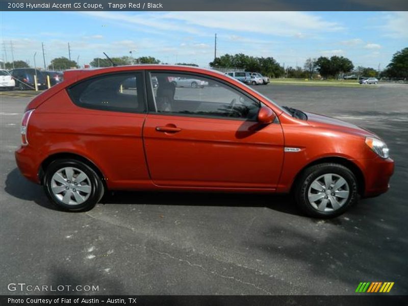 Tango Red / Black 2008 Hyundai Accent GS Coupe