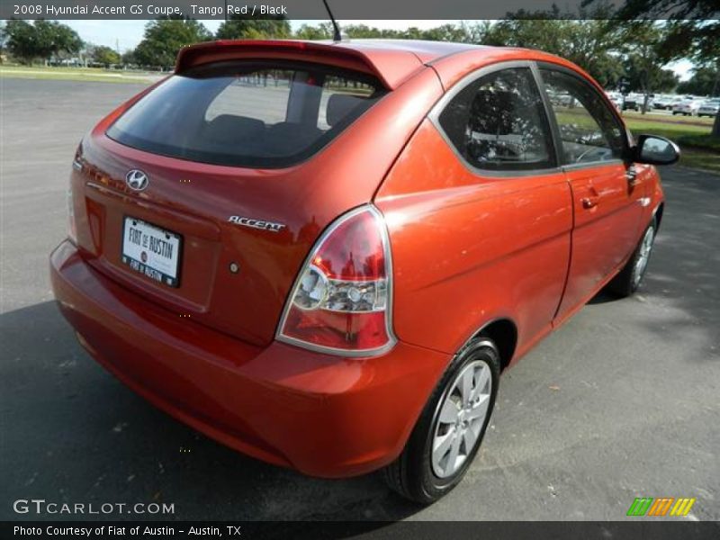 Tango Red / Black 2008 Hyundai Accent GS Coupe