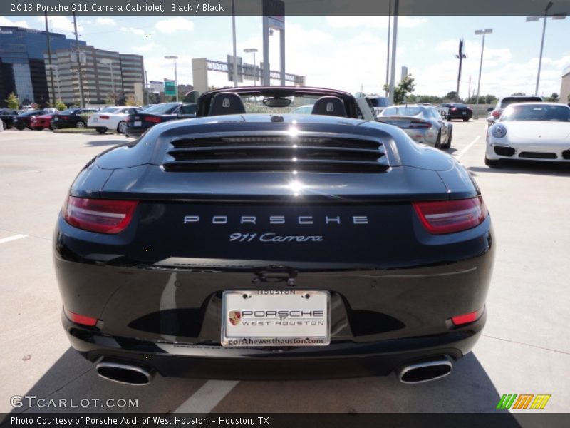 Black / Black 2013 Porsche 911 Carrera Cabriolet