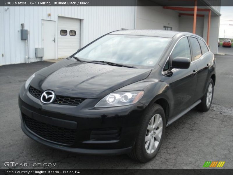 Brilliant Black / Black 2008 Mazda CX-7 Touring