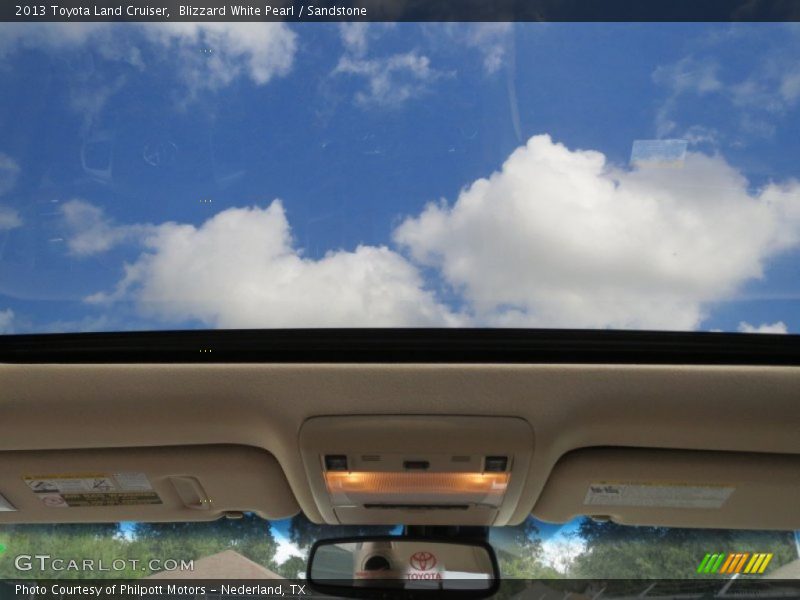 Blizzard White Pearl / Sandstone 2013 Toyota Land Cruiser