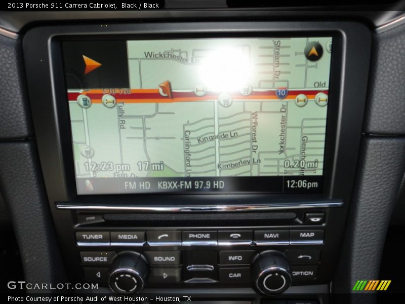 Navigation of 2013 911 Carrera Cabriolet