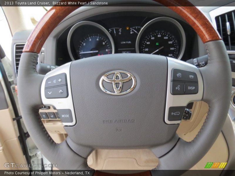 Blizzard White Pearl / Sandstone 2013 Toyota Land Cruiser