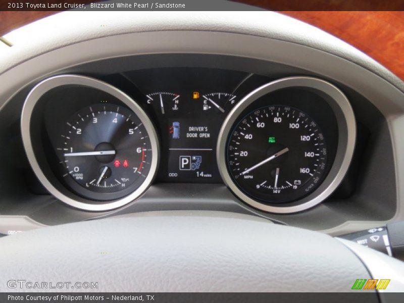 Blizzard White Pearl / Sandstone 2013 Toyota Land Cruiser