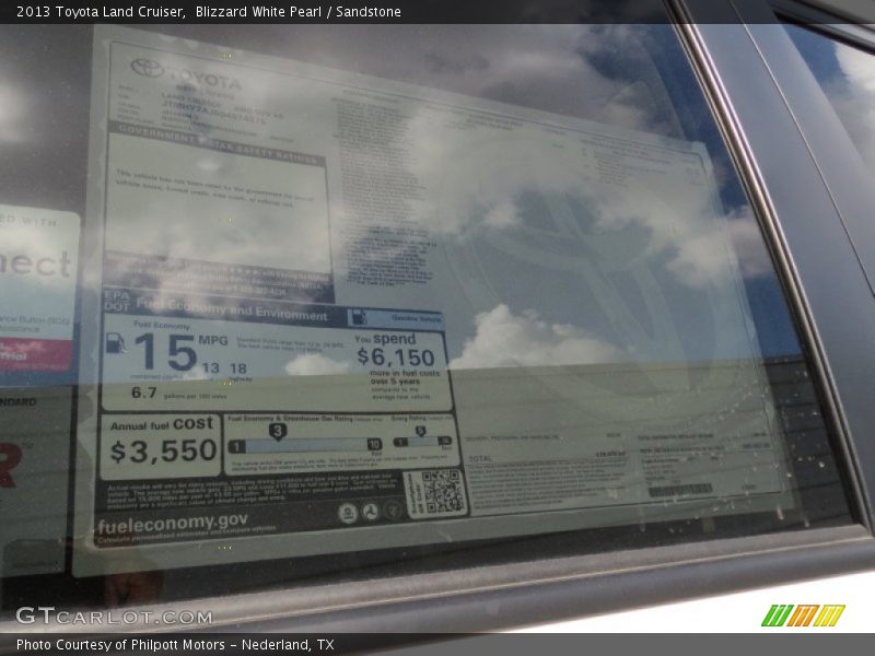 Blizzard White Pearl / Sandstone 2013 Toyota Land Cruiser