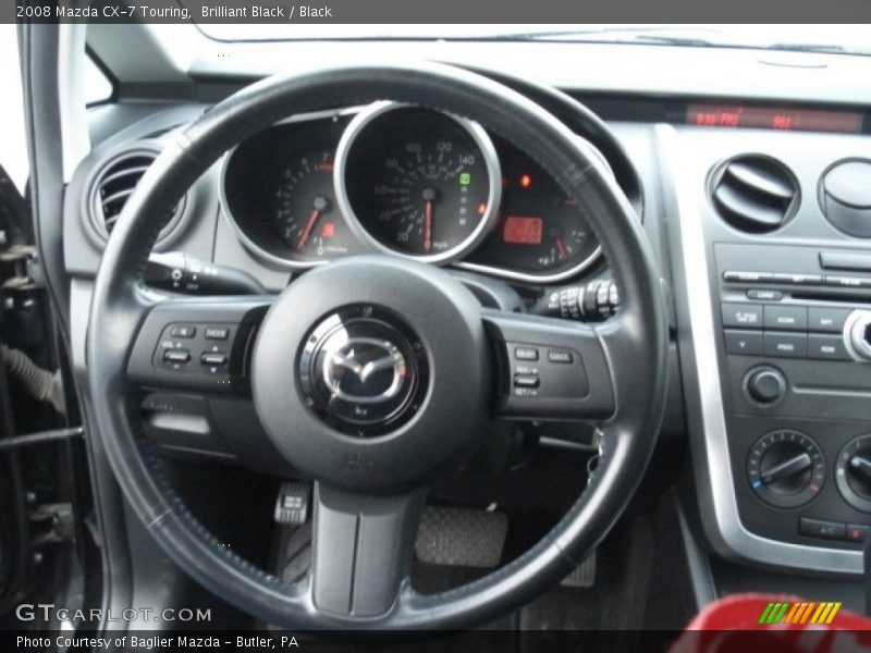 Brilliant Black / Black 2008 Mazda CX-7 Touring