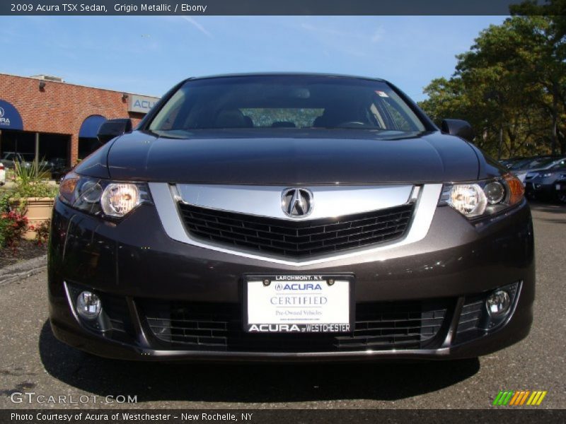 Grigio Metallic / Ebony 2009 Acura TSX Sedan