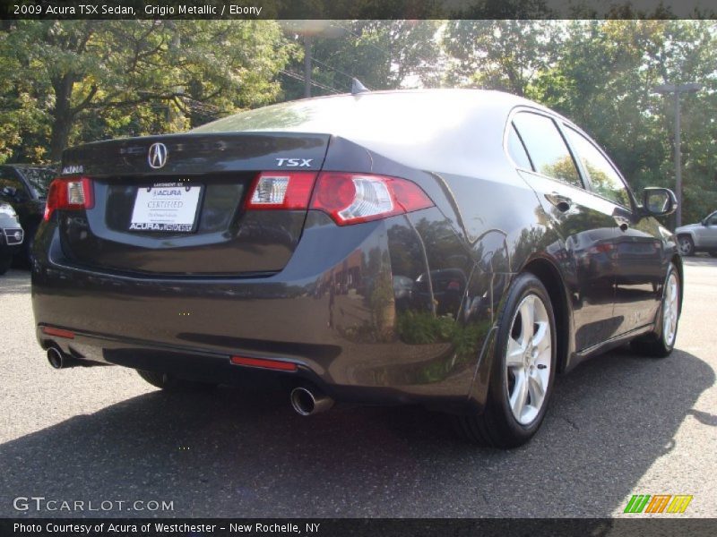 Grigio Metallic / Ebony 2009 Acura TSX Sedan