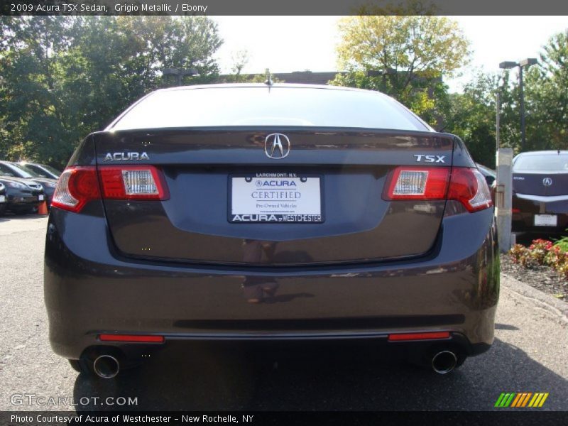 Grigio Metallic / Ebony 2009 Acura TSX Sedan