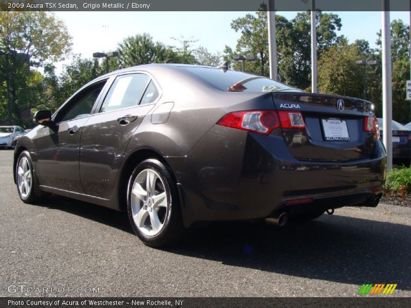 Grigio Metallic / Ebony 2009 Acura TSX Sedan