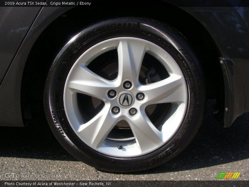 Grigio Metallic / Ebony 2009 Acura TSX Sedan