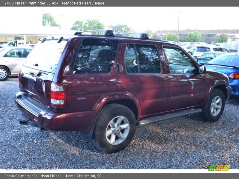 Merlot Red Pearl / Beige 2003 Nissan Pathfinder LE 4x4
