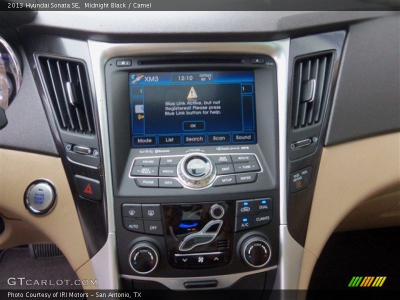 Midnight Black / Camel 2013 Hyundai Sonata SE
