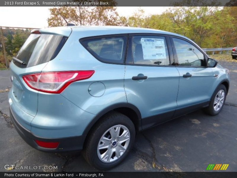Frosted Glass Metallic / Charcoal Black 2013 Ford Escape S