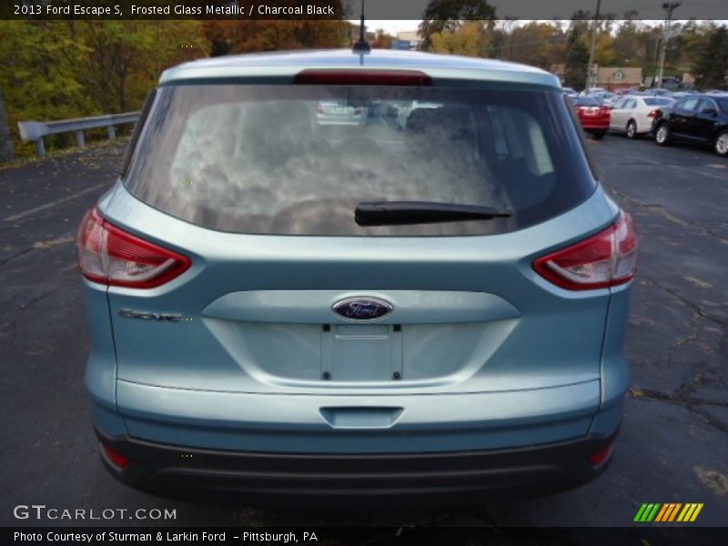 Frosted Glass Metallic / Charcoal Black 2013 Ford Escape S