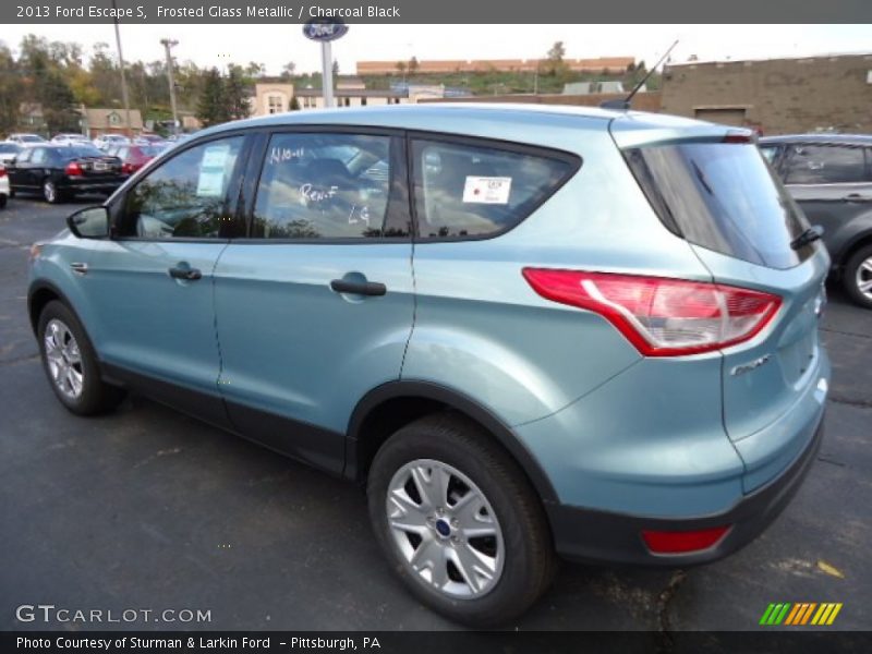 Frosted Glass Metallic / Charcoal Black 2013 Ford Escape S