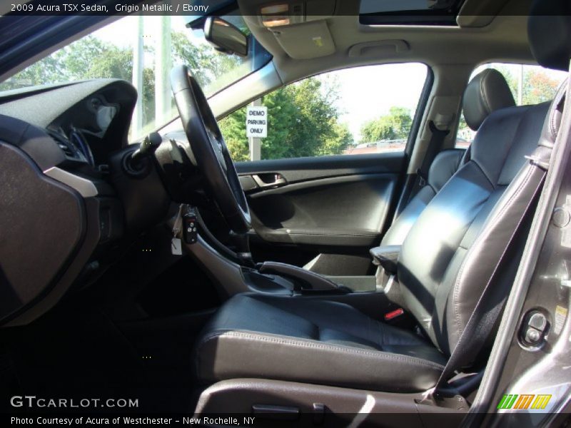 Grigio Metallic / Ebony 2009 Acura TSX Sedan